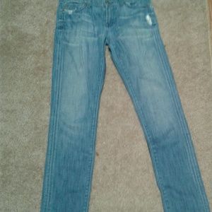 Little Distressed 7FAM Roxanne Jeans in sz.26
